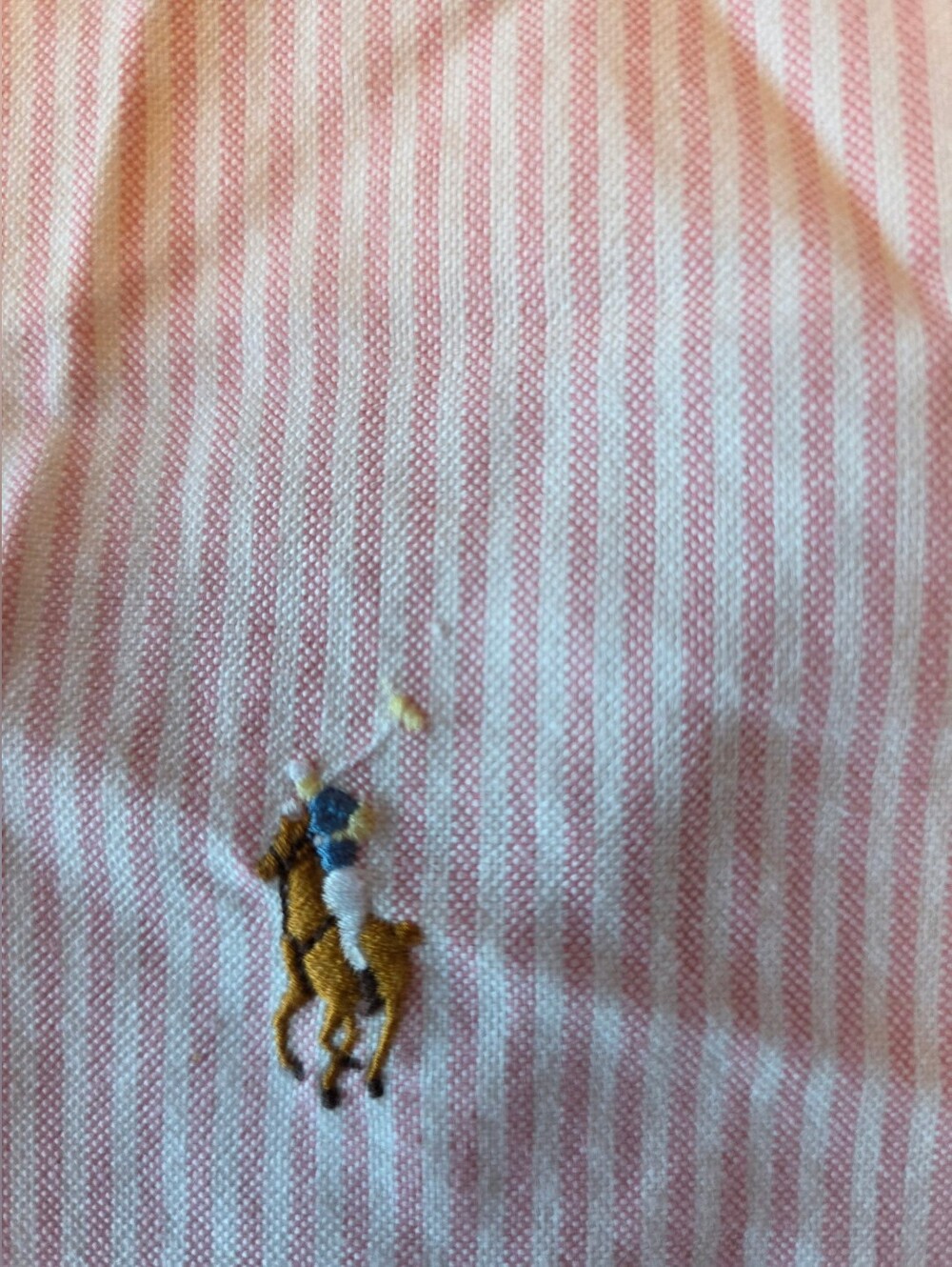 Ralph Lauren Women’s Pink Striped Button-Down Polo ~ Size 6 - Picture 11 of 11
